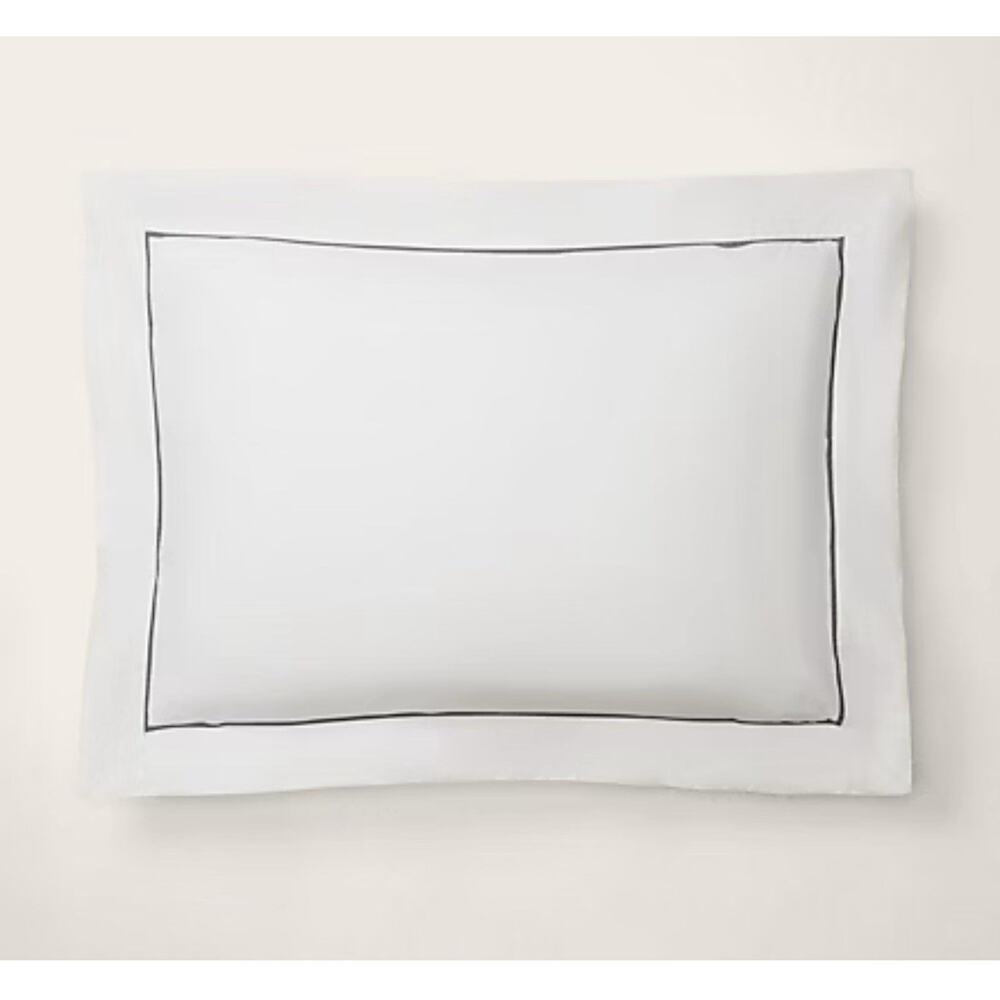 Ralph Lauren Organic Cotton Percale Palmer Sham Loft Gray Euro‎ Sham NWT